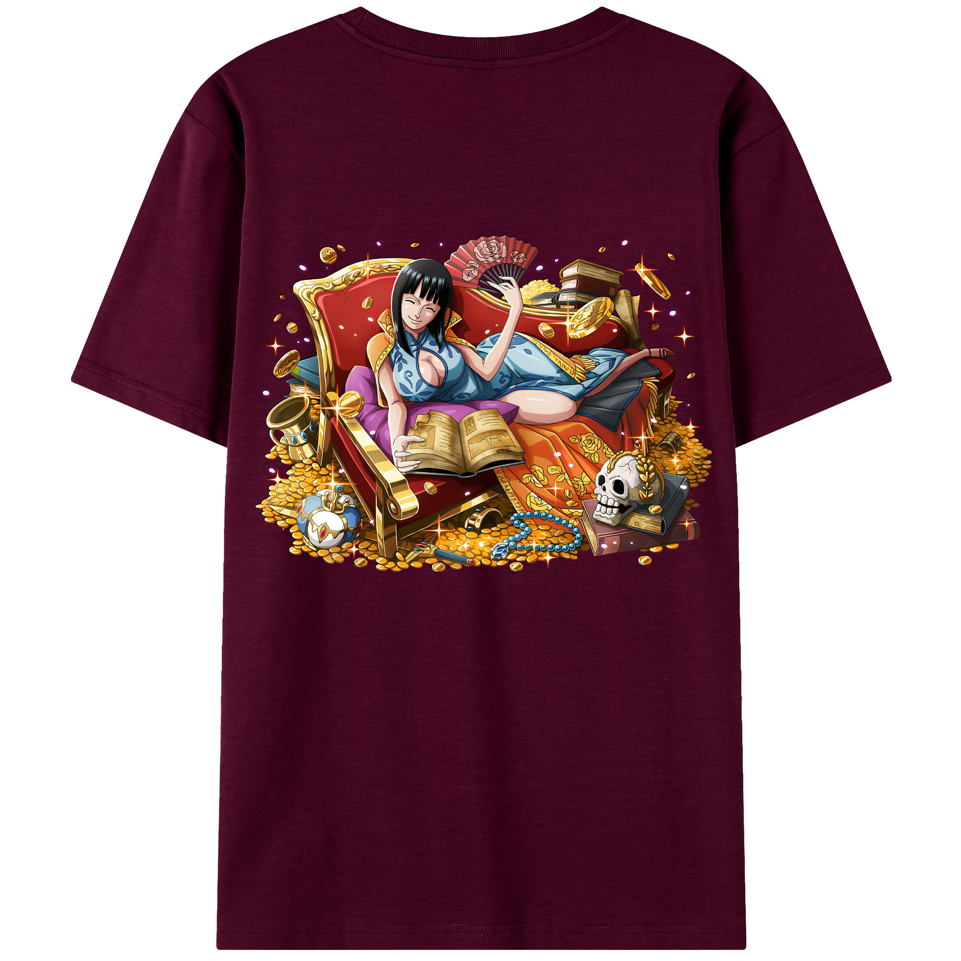ワンピース ニコ・ロビン ONE PIECE Nico Robin レディース半袖Tシャツ(バックプリント)